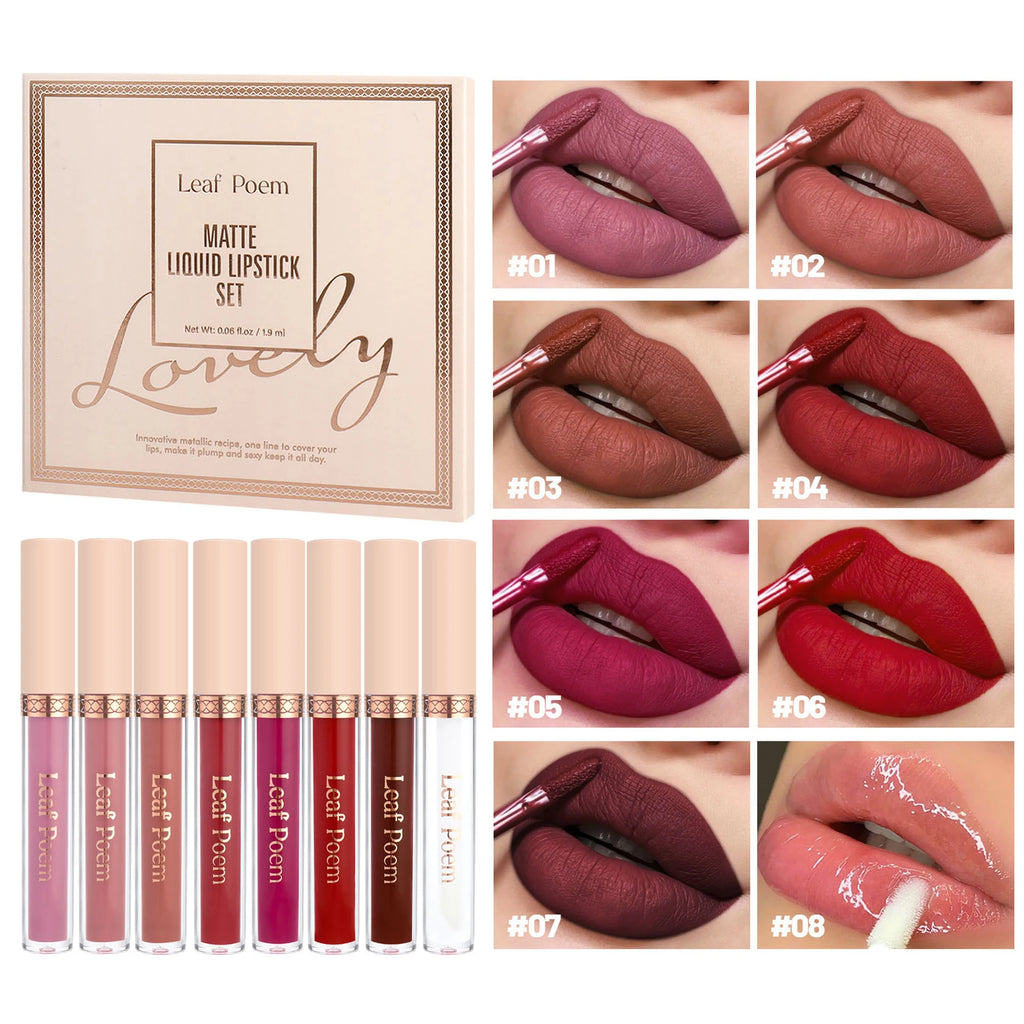 Everstead 8-Piece Matte Lipstick Set