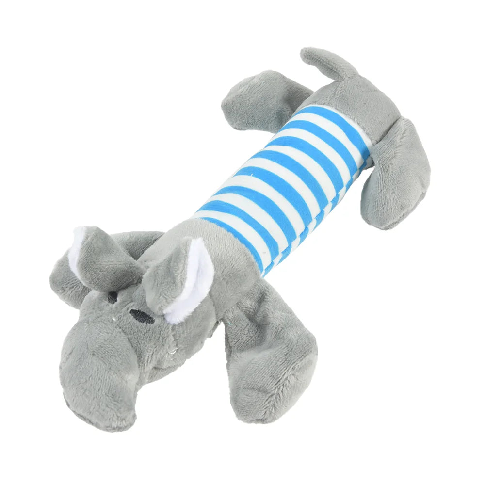 Everstead Plush Dinosaur Interactive Chew Toy for Small Dogs