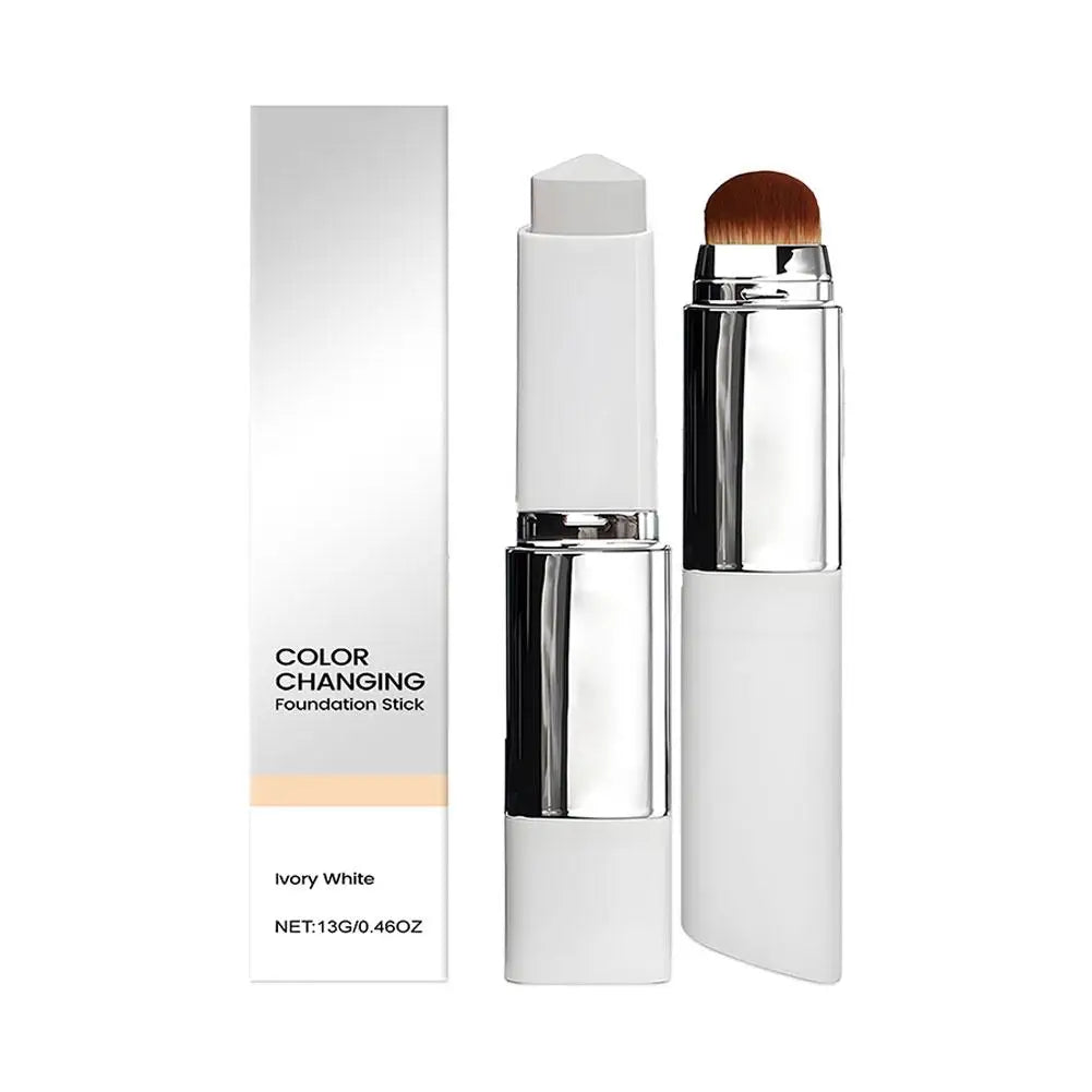 Eversteadd 2-in-1 Color-Changing Foundation Stick – Lightweight, Moisturizing & Brightening Makeup for All Skin Types