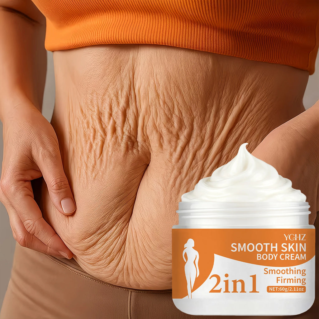 2-in-1 Body Moisturizing Thermal Cream - Firming and Lifting - Shea Butter and Plant Extracts - Controls Abdomen and Loose Skin - Hydrating Care for Arms and Legs - Suitable for All Skin Types - 60g