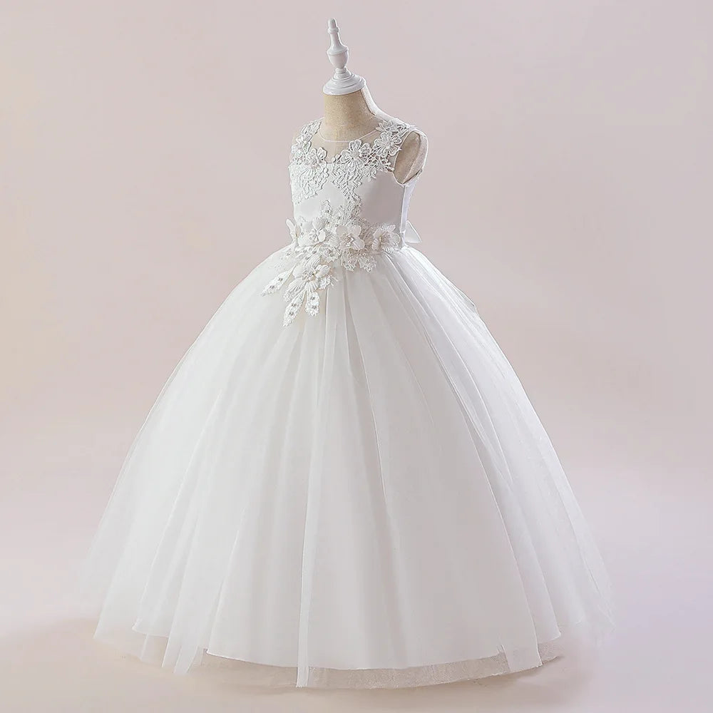 Everstead Floral Embroidered Tulle Ball Gown for girls