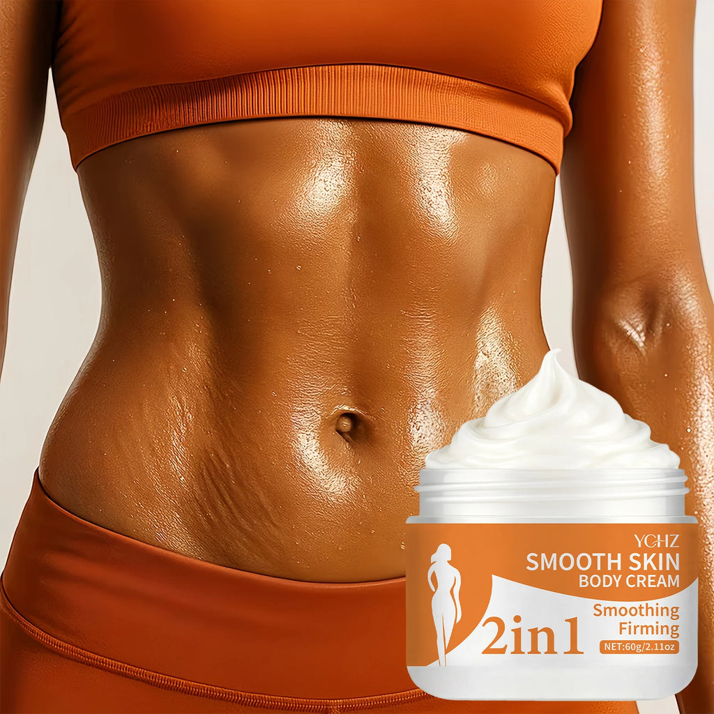 2-in-1 Body Moisturizing Thermal Cream - Firming and Lifting - Shea Butter and Plant Extracts - Controls Abdomen and Loose Skin - Hydrating Care for Arms and Legs - Suitable for All Skin Types - 60g