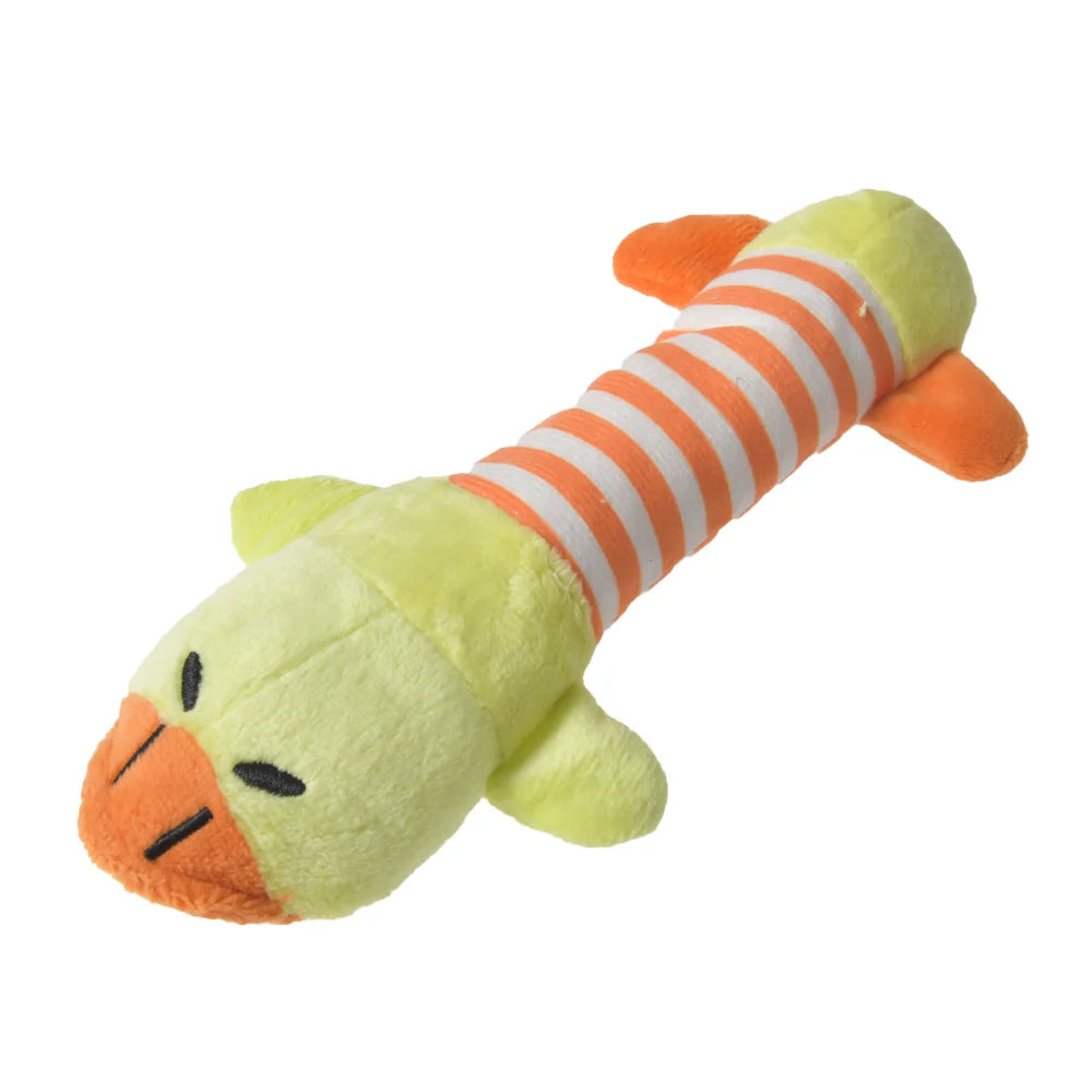 Everstead Plush Dinosaur Interactive Chew Toy for Small Dogs