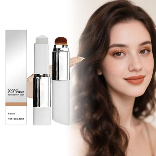 Eversteadd 2-in-1 Color-Changing Foundation Stick – Lightweight, Moisturizing & Brightening Makeup for All Skin Types