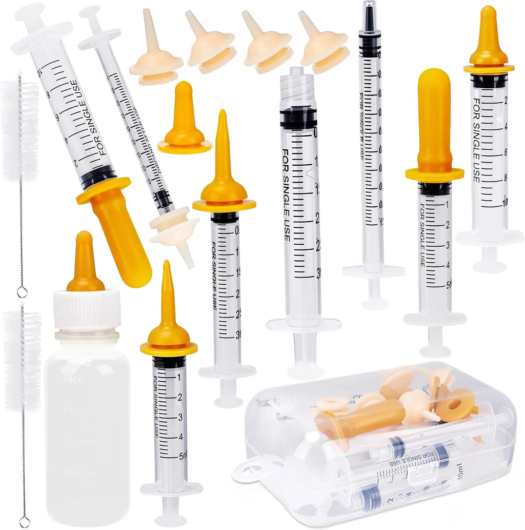Everstead Complete 23-Piece Newborn Pet Feeding & Nursing Kit