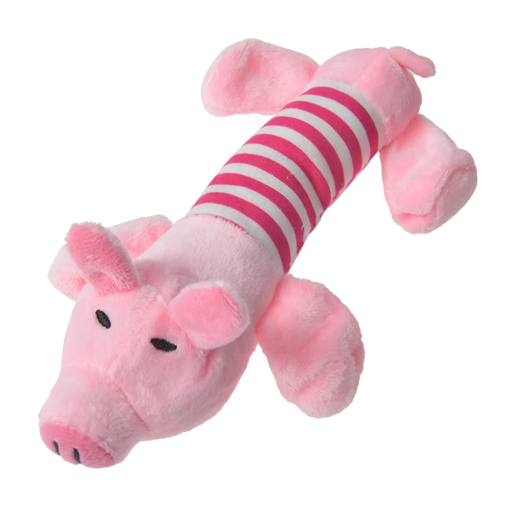 Everstead Plush Dinosaur Interactive Chew Toy for Small Dogs