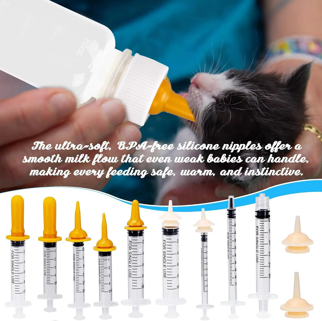 Everstead Complete 23-Piece Newborn Pet Feeding & Nursing Kit