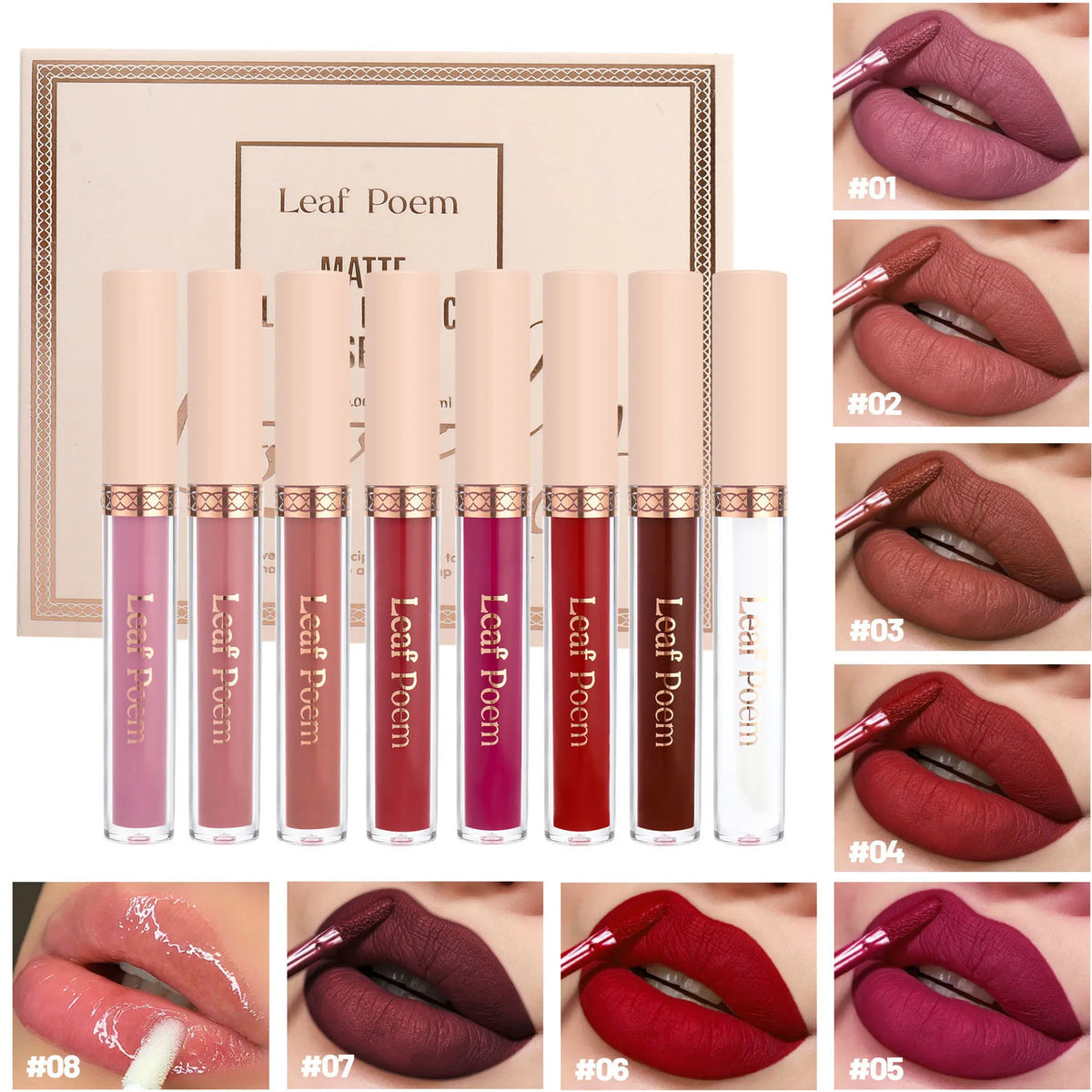 Everstead 8-Piece Matte Lipstick Set