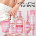 Sakura Women's Intimate Care 5-Piece Set, Product Includes: Private Area Cleansing Liquid, Essence, Gel, Lotion, Spray, Gentle Cleansing, Balances the Environment, Long-Lasting Freshness, and a More Firm and Smooth Light Beig