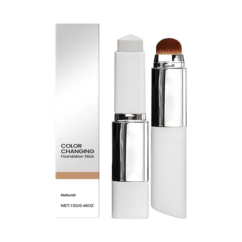 Eversteadd 2-in-1 Color-Changing Foundation Stick – Lightweight, Moisturizing & Brightening Makeup for All Skin Types